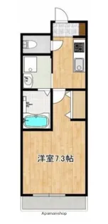 クロノス44熊大北【3階】の間取り