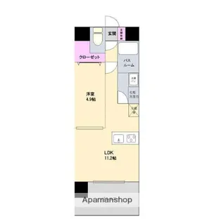 グランパーク渡鹿【2階】の間取り