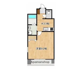 熊本県熊本市中央区水前寺4丁目【マンション】の間取り