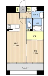 LIBTH坪井【13階】の間取り