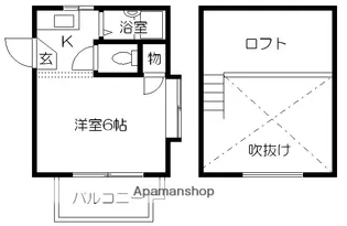 ソフィー渡鹿【102号室】の間取り