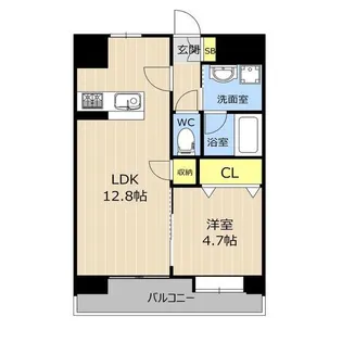 LIBTH錦ケ丘【5階】の間取り