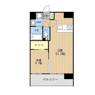 LIBTH水前寺駅前【5階】の間取り