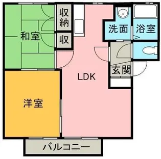 パルク・ヴァン A棟【2階】の間取り