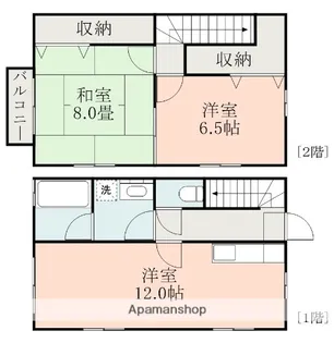 ハミングコート本田【1階】の間取り