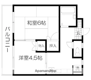 フォレスト・ヴィラ【208号室】の間取り