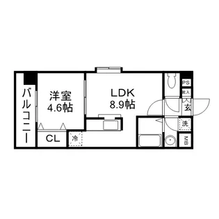 熊本県熊本市中央区京町1丁目【マンション】の間取り