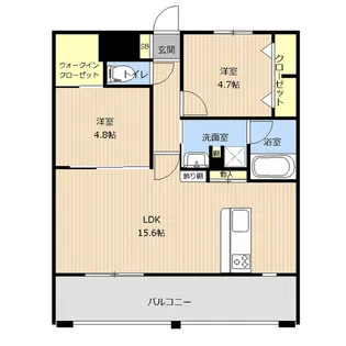 LIBTH月出【9階】の間取り