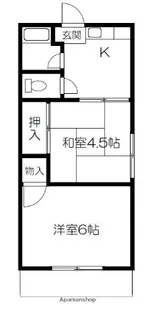 河野アパート【101号室】の間取り