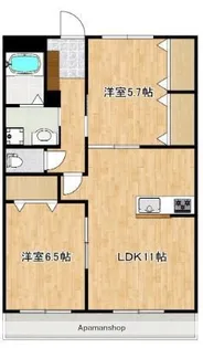 クロノス52鶴羽田【3階】の間取り