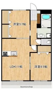 クロノス52鶴羽田【1階】の間取り