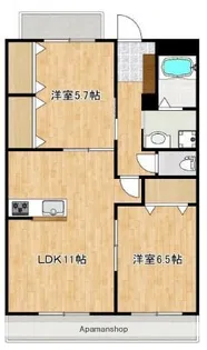 クロノス52鶴羽田【1階】の間取り