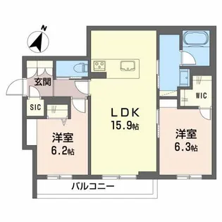 U SHAMAISON【2階】の間取り