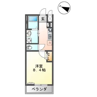 SーBLOOD OZU BASE【205号室】の間取り