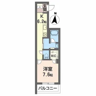 シャーメゾン九品寺【2階】の間取り