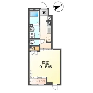 フロンティアエステートⅢ【1階】の間取り