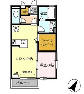 グランモア津久礼【2階】の間取り