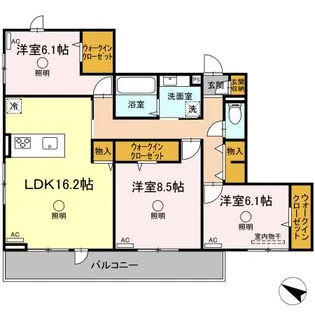 ラ・メゾン アン【3階】の間取り
