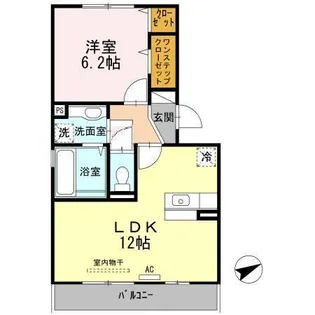 ニュル・ナイン【2階】の間取り