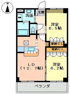 TWIN HILL【1階】の間取り