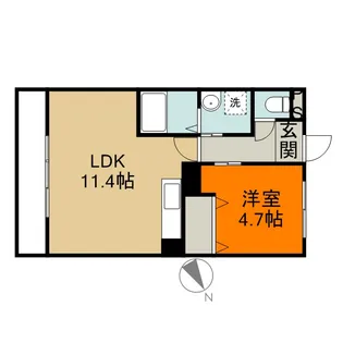 LA VIE EN ROSE HILL【3階】の間取り