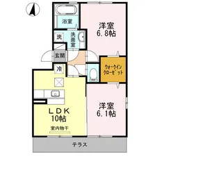 リベールⅢ【2階】の間取り
