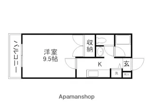コートベネッセ上熊本【512号室】の間取り