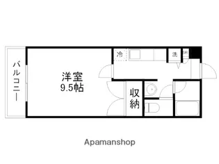 コートベネッセ上熊本【308号室】の間取り