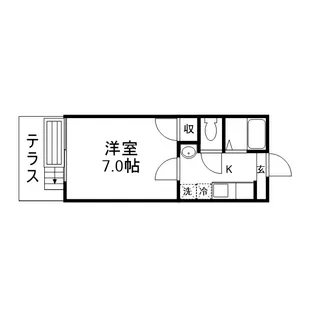 アミィ花園【107号室】の間取り