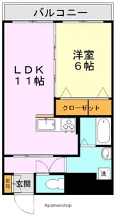 インペリアル飛田【301号室】の間取り