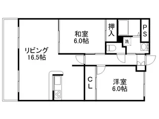 ヴェルデ四方寄【2階】の間取り