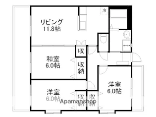 サンプレイン【2階】の間取り