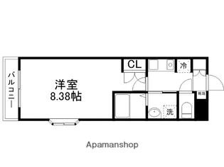 メイン24【208号室】の間取り