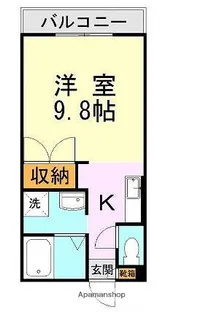 飛田フォレストハイツ【202号室】の間取り