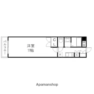 カーサ・マリー池田【402号室】の間取り