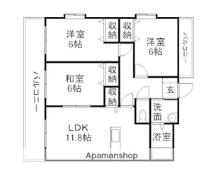 ジュライト【3階】の間取り