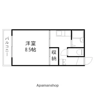 メゾンうちだ【203号室】の間取り