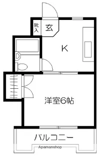 熊本県熊本市中央区大江1丁目【マンション】の間取り