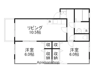 フローラ花園【201号室】の間取り