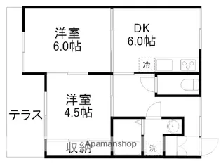 モリッツ島崎【103号室】の間取り