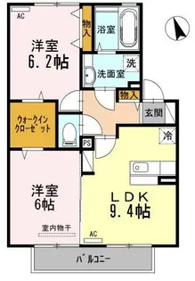 クラール【2階】の間取り