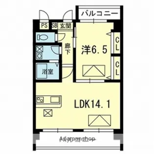 メゾン カルミア【402号室】の間取り