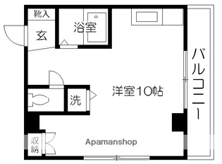 ツインハイツ豊【403号室】の間取り