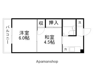 ロイヤルハイツ池田【118号室】の間取り