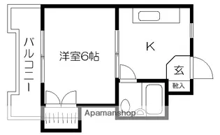 熊本県熊本市中央区大江1丁目【マンション】の間取り