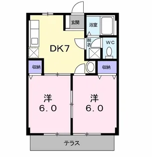 前田ハイツⅢ【1階】の間取り