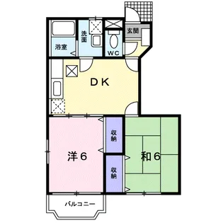 マリア清水A【1階】の間取り