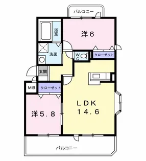 リファインド池田西【3階】の間取り