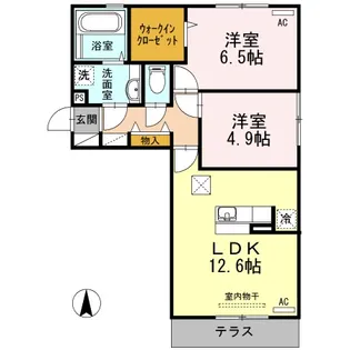 シャルルマーニュ【3階】の間取り