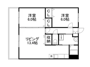 シャトー・ヴェレゾンI【303号室】の間取り